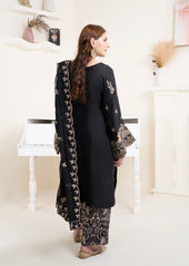 Midnight Noir Embroidered 3 Piece Suit – Premium Ready to Wear by BY SHEEZA 1061